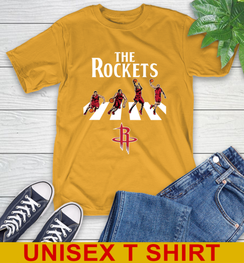 NBA Basketball Houston Rockets The Beatles Rock Band Shirt T-Shirt - Image 3