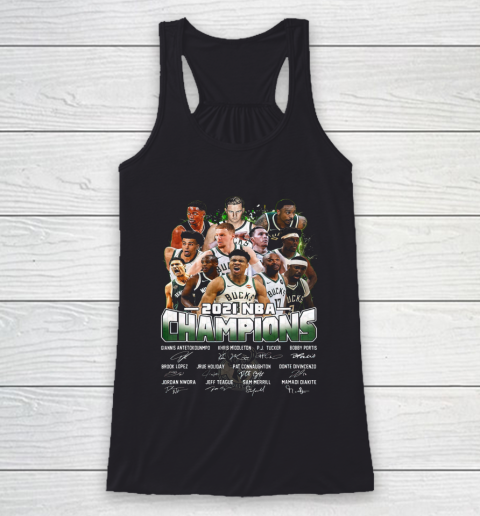 Milwaukee Bucks Championship shirt Milwaukee Basketball Bucks Finals 2021 Racerback Tank