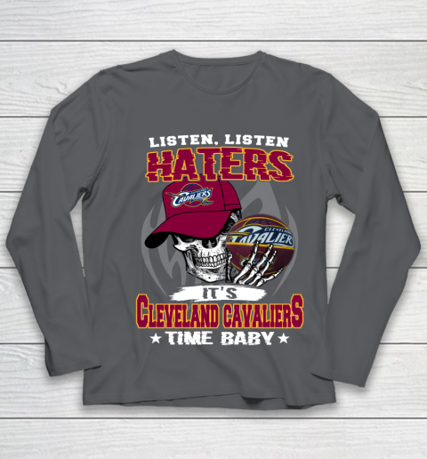 Listen Haters It is CAVALIERS Time Baby NBA Youth Long Sleeve 6