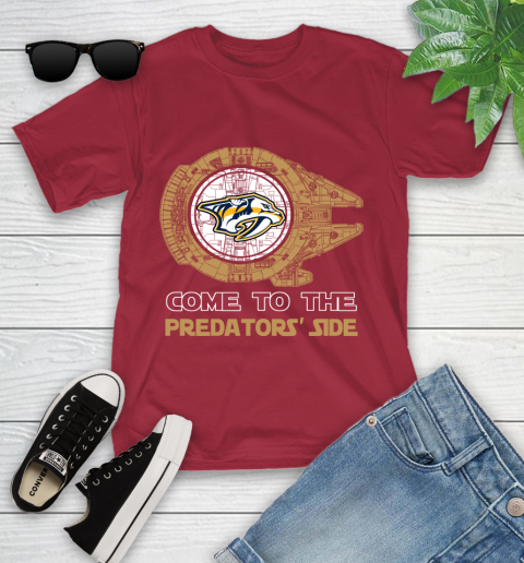 NHL Come To The Nashville Predators Wars Hockey Sports Youth T-Shirt 14