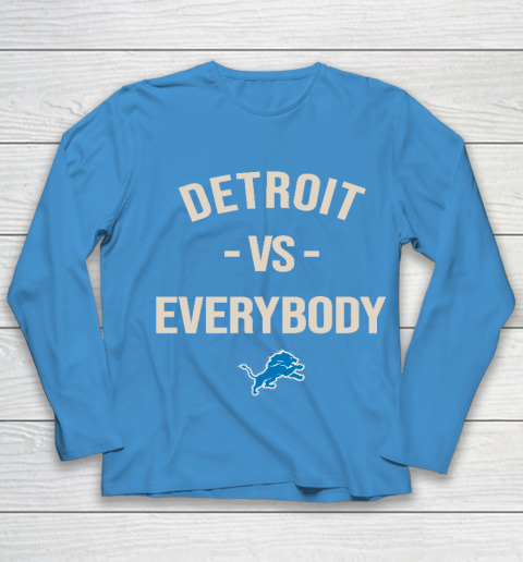 Detroit Lions Vs Everybody Youth Long Sleeve 5