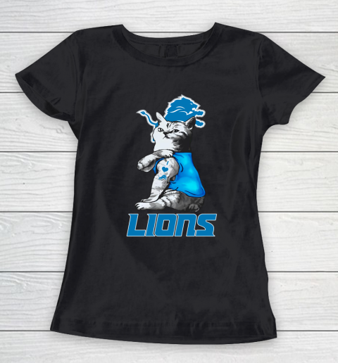 NFL Football My Cat Loves Detroit Lions Women's T-Shirt