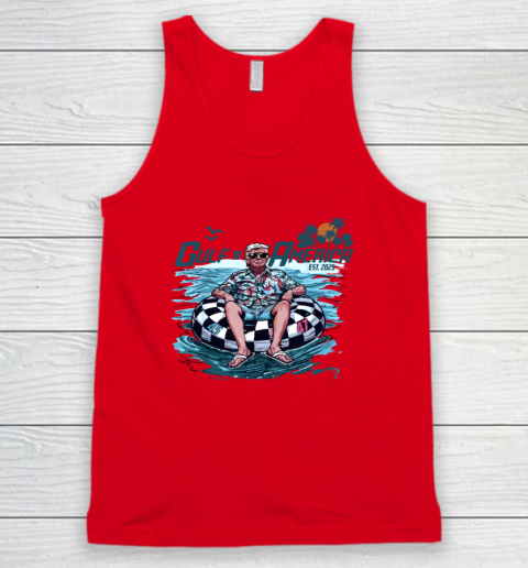 Funny Trump Shirt Gulf Of Us America Est 2025 Tank Top 3