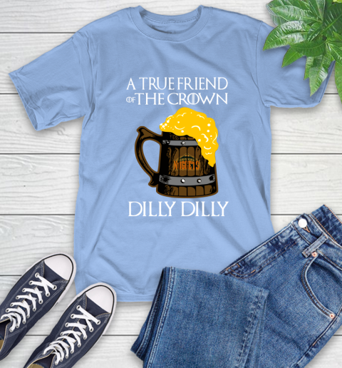 NBA Denver Nuggets A True Friend Of The Crown Game Of Thrones Beer Dilly Dilly Basketball T-Shirt 12