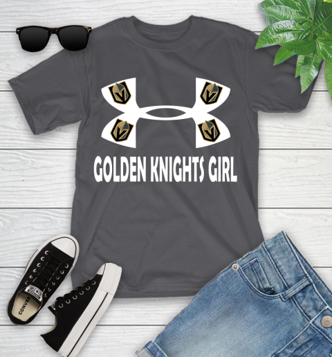 NHL Vegas Golden Knights Girl Under Armour Hockey Sports Youth T-Shirt 6