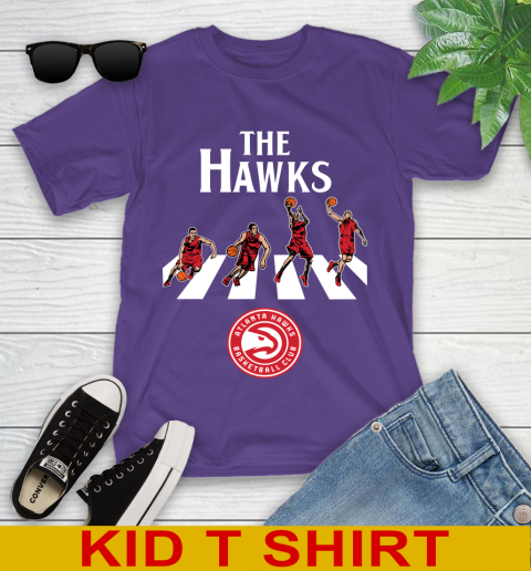 NBA Basketball Atlanta Hawks The Beatles Rock Band Shirt Youth T-Shirt 3
