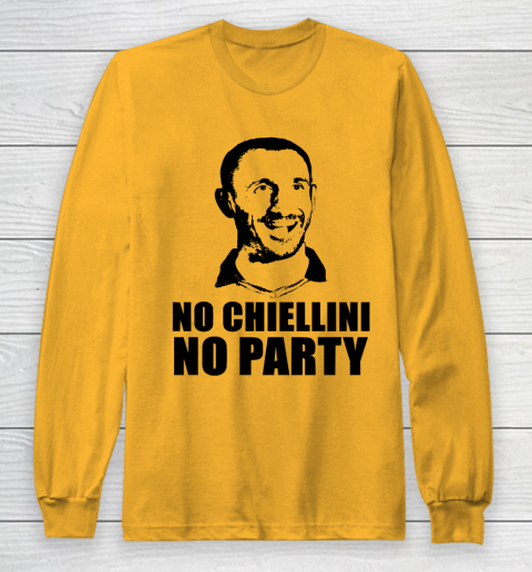 No Chiellini, No Party Italia Champion Euro Player Long Sleeve T-Shirt 2