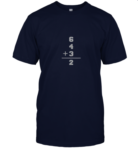 yld8 6432 baseball math apparel for baseball lovers jersey t shirt 60 front navy
