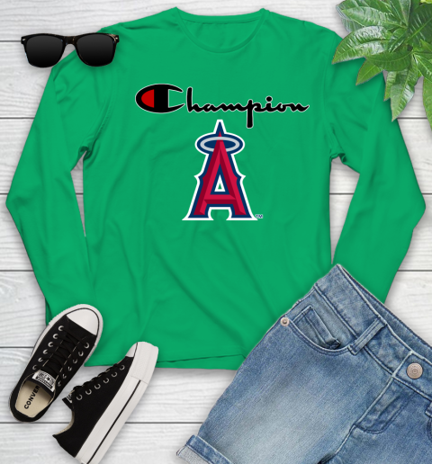 MLB Baseball Los Angeles Angels Champion Shirt Youth Long Sleeve 4