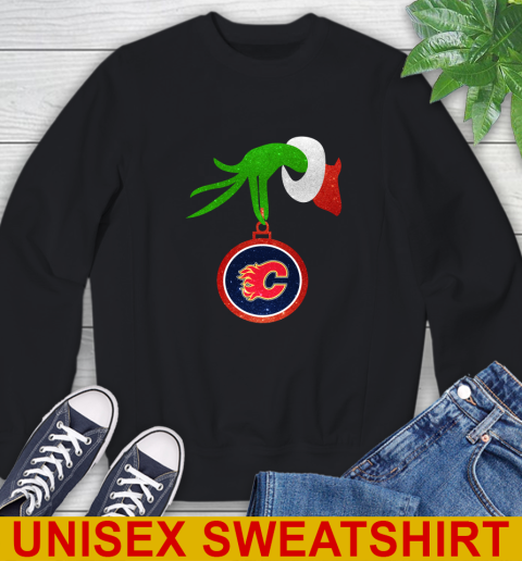 Calgary Flames Grinch Merry Christmas NHL Hockey Sweatshirt 2