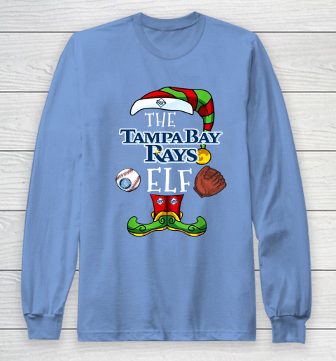 Tampa Bay Rays Christmas ELF Funny MLB Long Sleeve T-Shirt 8