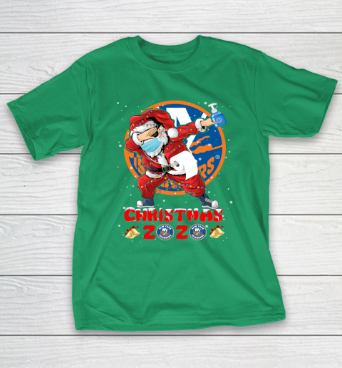 New York Islanders Funny Santa Claus Dabbing Christmas 2020 NHL T-Shirt 5