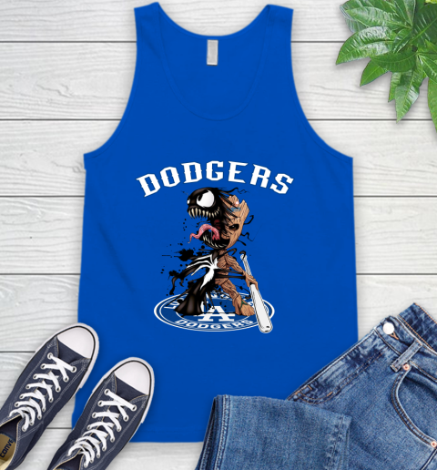 MLB Los Angeles Dodgers Baseball Venom Groot Guardians Of The Galaxy Tank Top 5