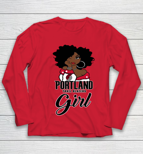 Portland Trail Blazers Girl NBA Youth Long Sleeve 10