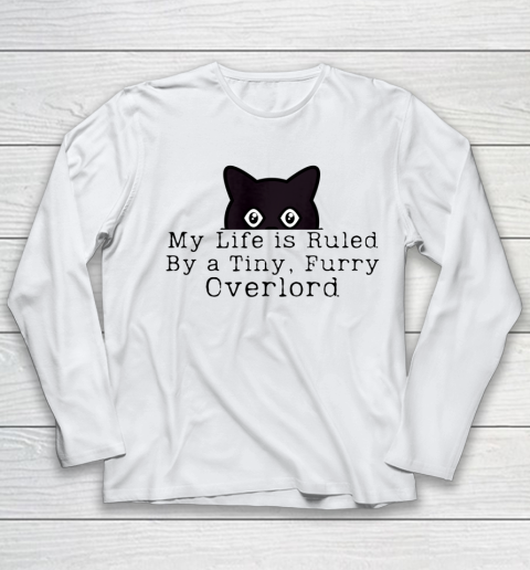 My Life is Ruled by a Tiny Furry Overlord Funny Cat Youth Long Sleeve