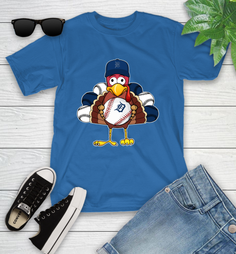 Detroit Tigers Turkey thanksgiving Youth T-Shirt 9