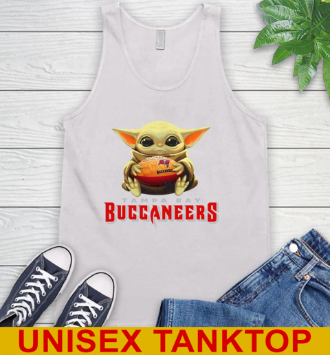 NFL Football Tampa Bay Buccaneers Baby Yoda Star Wars Shirt Tank Top