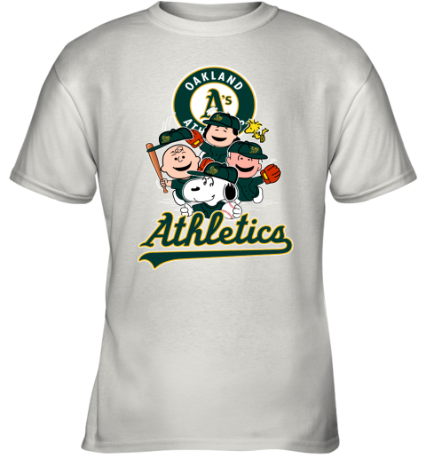 Official The Peanuts Characters Oakland Athletics Baseball Shirt