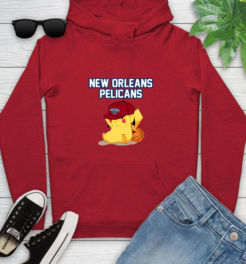 NBA Pikachu Basketball Sports New Orleans Pelicans Youth Hoodie 11