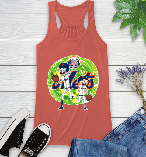 MLB New York Mets Rick And Morty Baseball Sports Racerback Tank 4