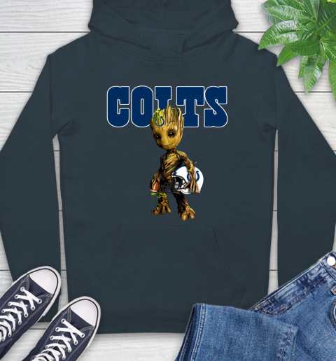 Indianapolis Colts NFL Football Groot Marvel Guardians Of The Galaxy Hoodie 7