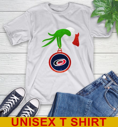 Carolina Hurricanes Grinch Merry Christmas NHL Hockey T-Shirt 12