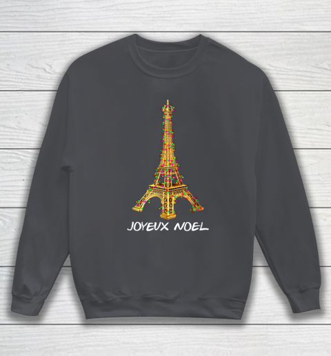 Joyeux Noel French Merry Christmas Eiffel Tower Sweatshirt 4