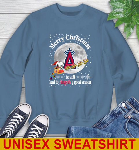 Los Angeles Angels Merry Christmas To All And To Angels A Good Season MLB Baseball Sports Sweatshirt 10