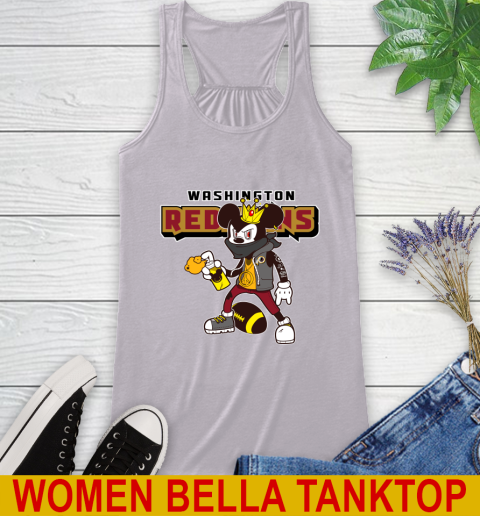 Washington Redskins NFL Football Mickey Peace Sign Sports Racerback Tank 6 Washington Redskins NFL Football Mickey Peace Sign Sports Racerback Tank - Image 6