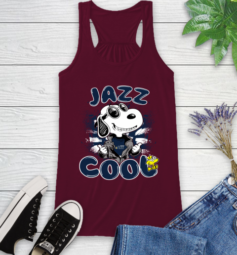 NBA Basketball Utah Jazz Cool Snoopy Shirt Racerback Tank 2