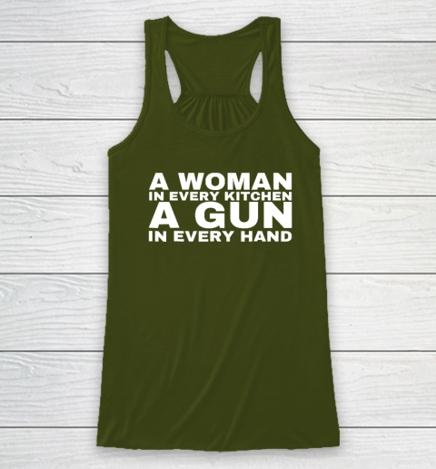 A Woman In Every Kitchen A Gun In Every Hand Shirt Sean Strickland Racerback Tank 2