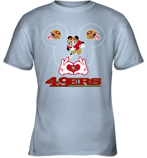 I Love The 49ers Mickey Mouse San Francisco 49ers Youth T-Shirt 