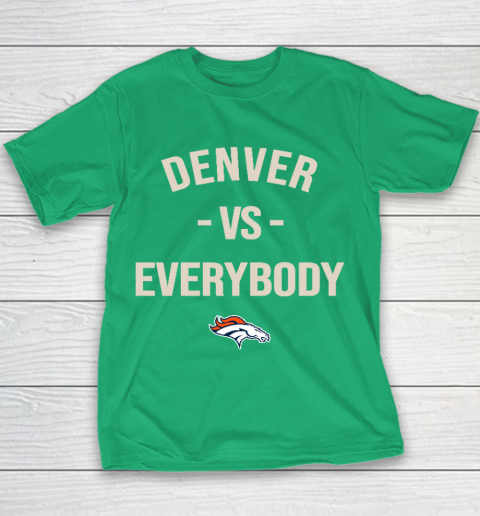Denver Broncos Vs Everybody Youth T-Shirt 3