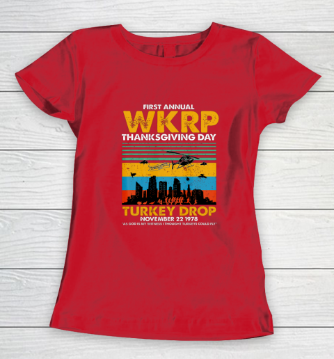 Wkrp Turkey Drop Shirt Turkey Drop T Shirt Turkey Drop Retro Women's T-Shirt 9