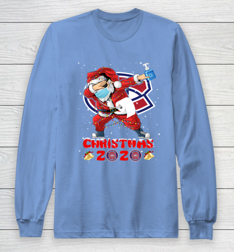 Montreal Canadiens Funny Santa Claus Dabbing Christmas 2020 NHL Long Sleeve T-Shirt 8