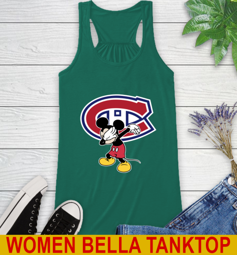 Montreal Canadiens NHL Hockey Dabbing Mickey Disney Sports Racerback Tank 7