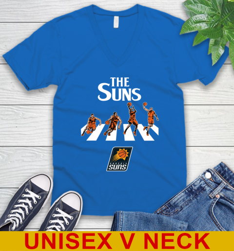 NBA Basketball Phoenix Suns The Beatles Rock Band Shirt V-Neck T-Shirt - Image 6