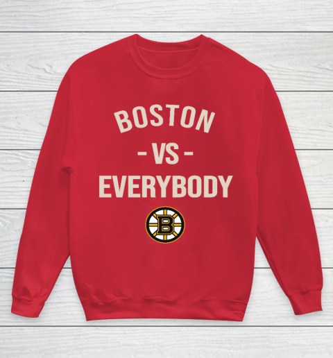 Boston Bruins Vs Everybody Youth Sweatshirt 7