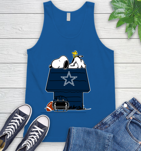Dallas Cowboys NFL Football Snoopy Woodstock The Peanuts Movie Tank Top 5
