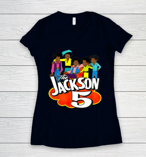 The Jackson 5 Women's V-Neck T-Shirt 2