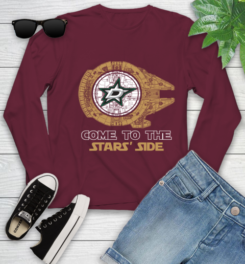 NHL Come To The Dallas Stars Wars Hockey Sports Youth Long Sleeve 6