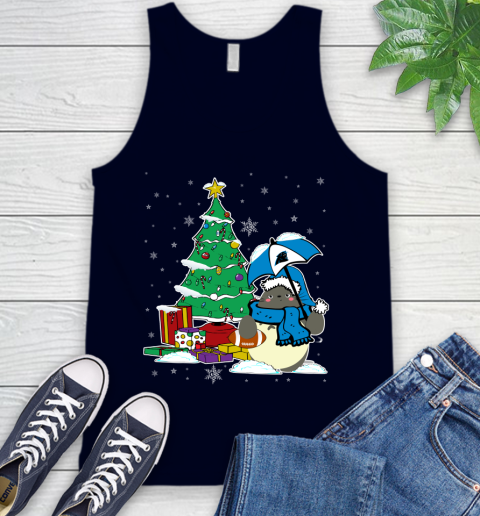 Carolina Panthers NFL Football Cute Tonari No Totoro Christmas Sports Tank Top 2
