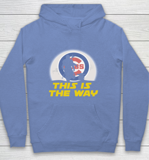 Chicago Cubs MLB Baseball Star Wars Yoda And Mandalorian This Is The Way Youth Hoodie 8