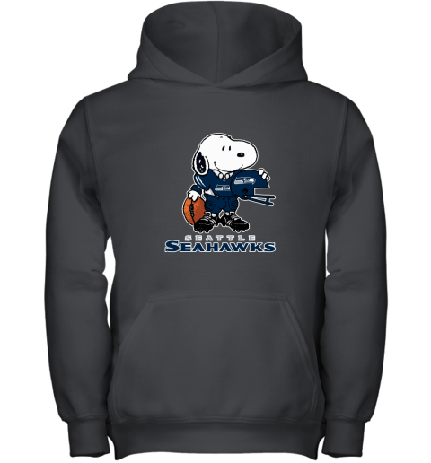 Snoopy A Strong And Proud Seattle Seahawks Player NFL Youth Hoodie