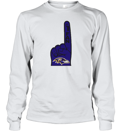 Baltimore Ravens Number 1 Fan Youth Long Sleeve