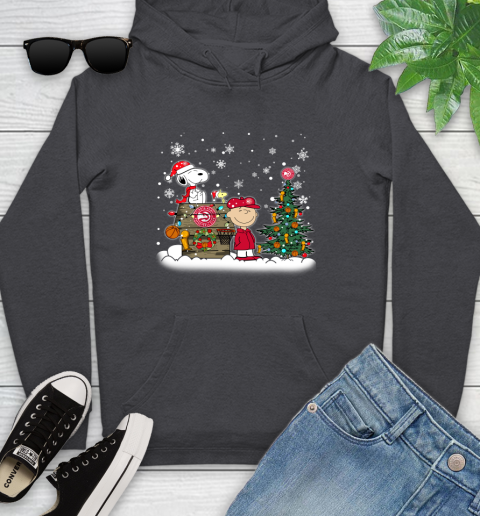 Atlanta Hawks NBA Basketball Christmas The Peanuts Movie Snoopy Youth Hoodie 8