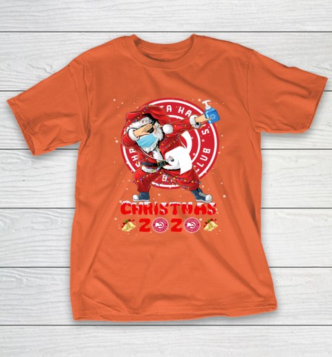 Atlanta Hawks Funny Santa Claus Dabbing Christmas 2020 NBA T-Shirt 4