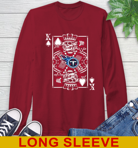 Tennessee Titans NFL Football The King Of Spades Death Cards Shirt Long Sleeve T-Shirt 9