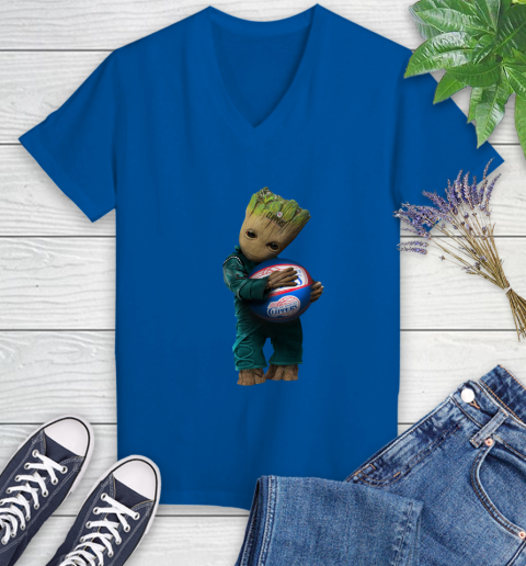 NBA Groot Guardians Of The Galaxy Basketball Sports Los Angeles Clippers Women's V-Neck T-Shirt 10
