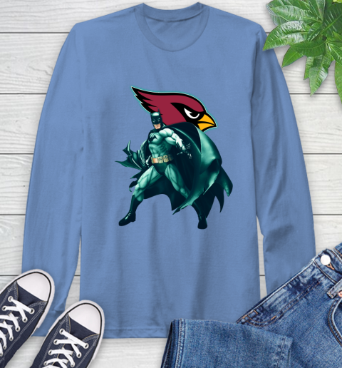 NFL Batman Football Sports Arizona Cardinals Long Sleeve T-Shirt 11